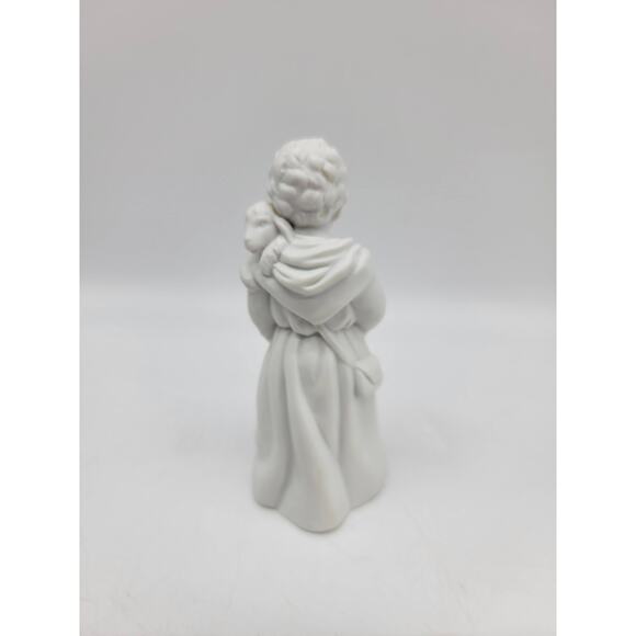 Vintage Avon Christmas Shepard Boy Nativity White Bisque Porcelain Figurine - Picture 3 of 7